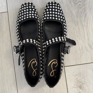 Sam Edelman Black Studded Flats